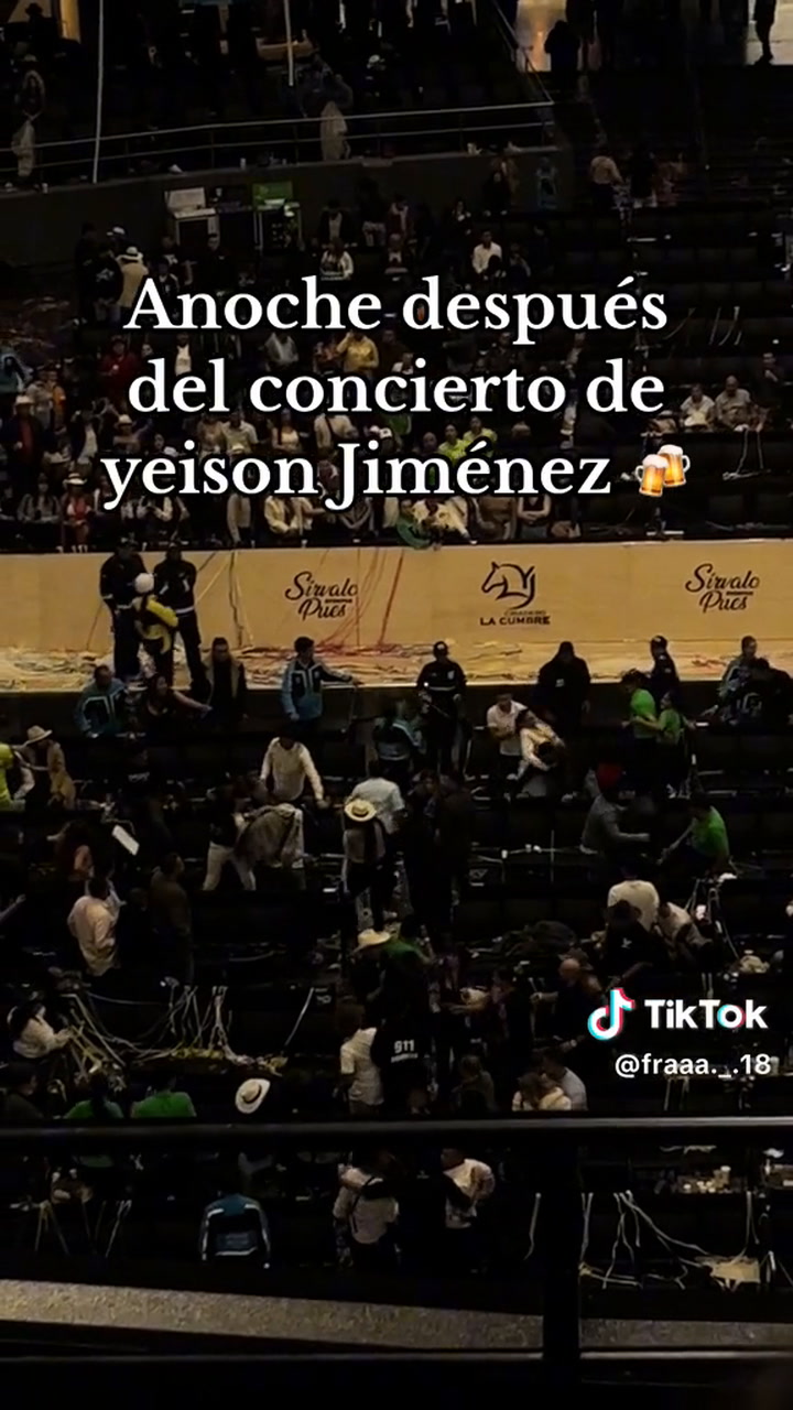 En Batalla Campal Termina el Concierto de Yeison Jiménez en el Movistar Arena