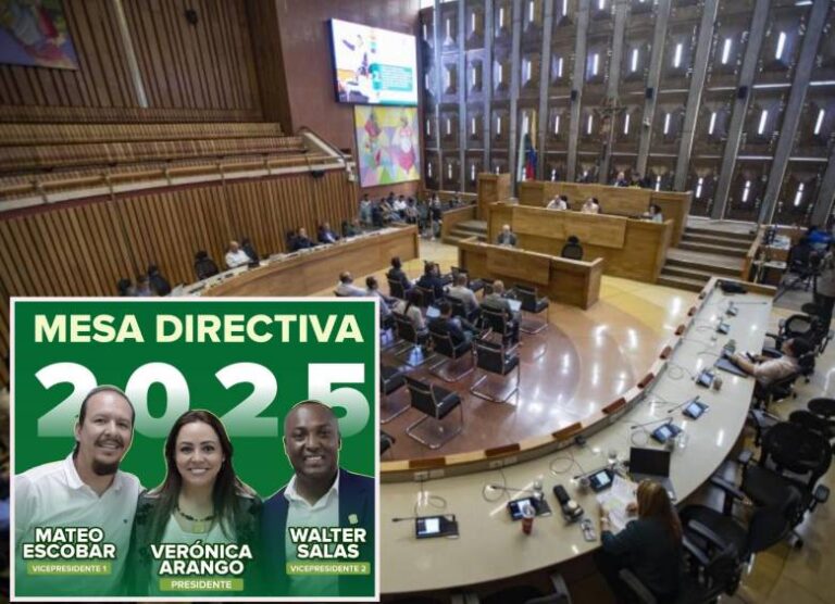 Verónica Arango, del Centro Democrático, elegida presidenta de la Asamblea de Antioquia para 2025.