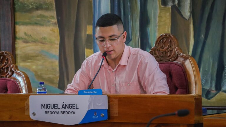 Miguel Ángel Bedoya: el presidente de Concejo Municipal más joven en la historia de Colombia.