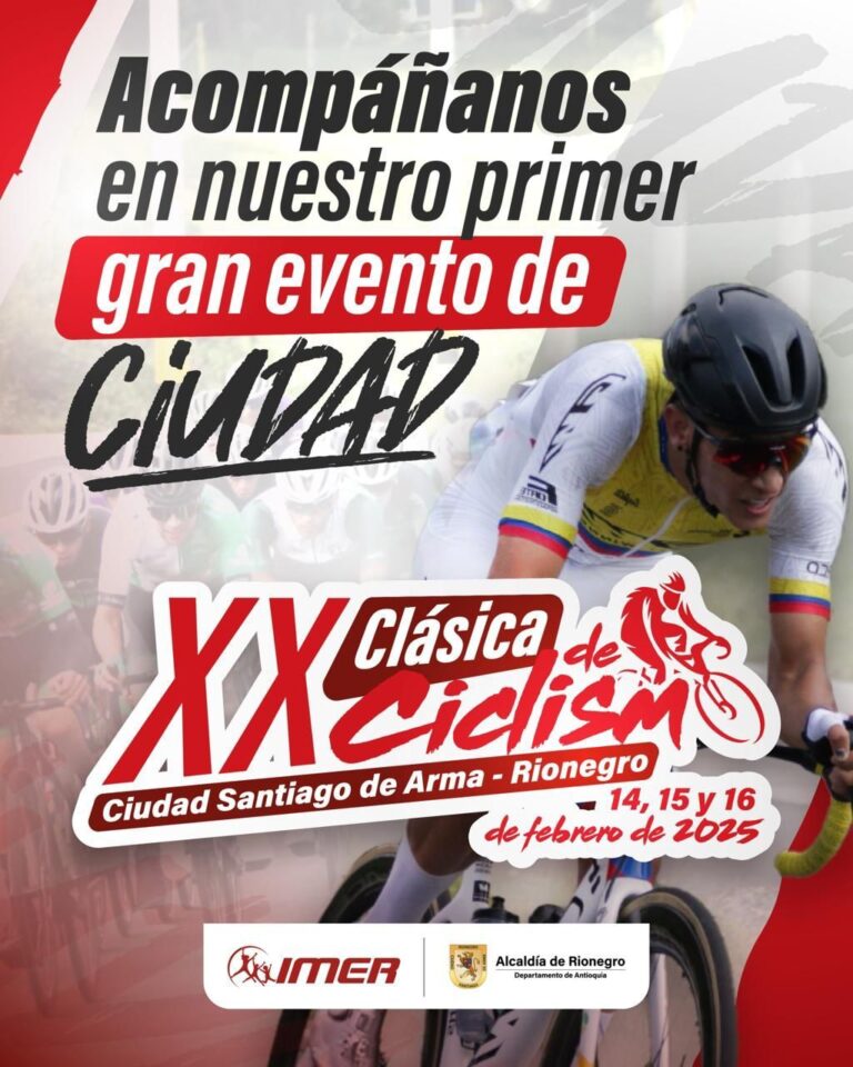 Agenda Deportiva: XX Clásica de Ciclismo Ciudad Santiago de Arma de Rionegro – Del 14 al 16 de febrero de 2025.