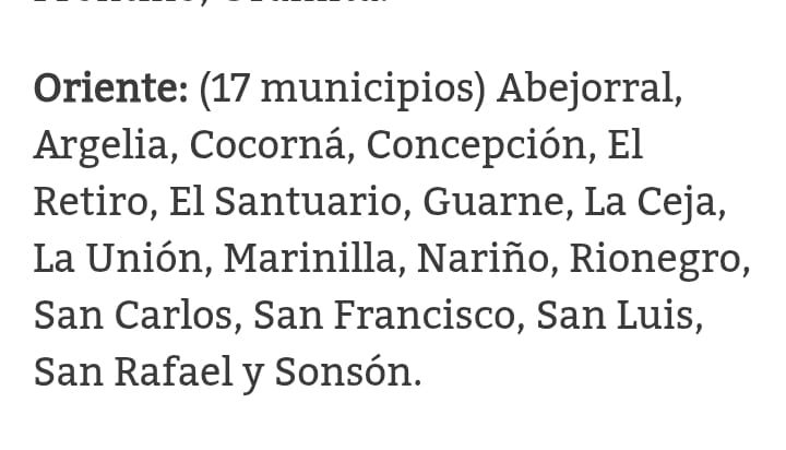 Municipios del Oriente Antioqueño, que están en Alerta por las lluvias | Mayo 2025