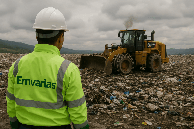 Gracias al compromiso y esfuerzo de Emvarias, se evitó una emergencia ambiental en el Relleno Sanitario La Pradera