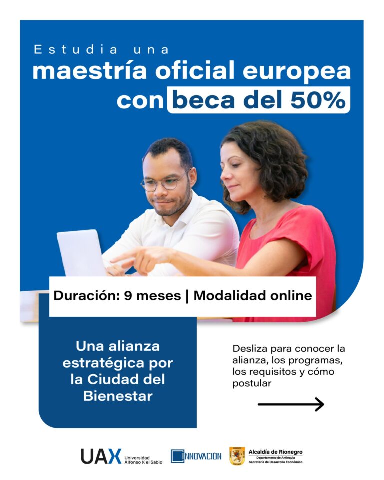 Rionegro impulsa la educación internacional con becas para maestrías en España