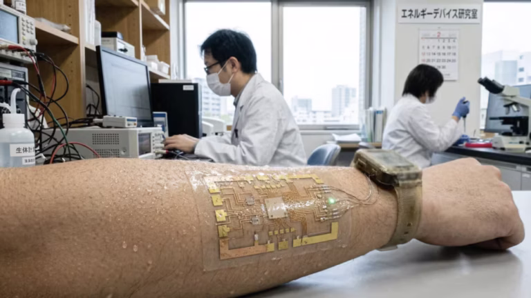 Innovación japonesa convierte el sudor en electricidad: biopilas enzimáticas impulsan wearables sin batería