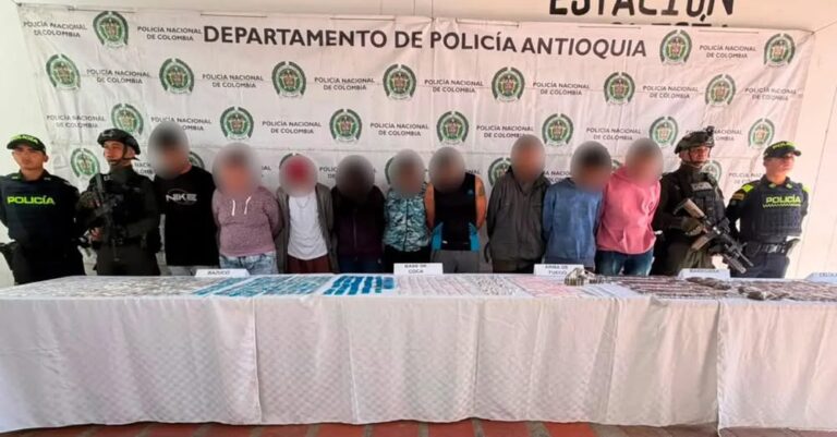 Contundente Golpe al Tráfico de Estupefacientes y Extorsión en El Carmen de Viboral: 10 Capturados