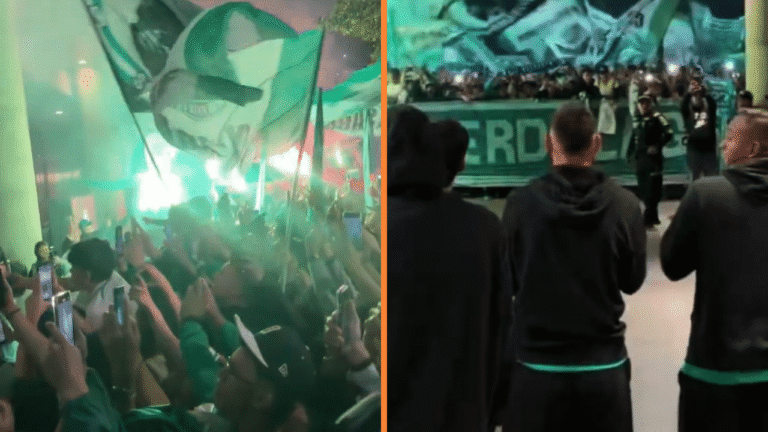 James Rodríguez recibe banderazo de hinchas de Atlético Nacional en Bogotá antes de su debut en Liga BetPlay