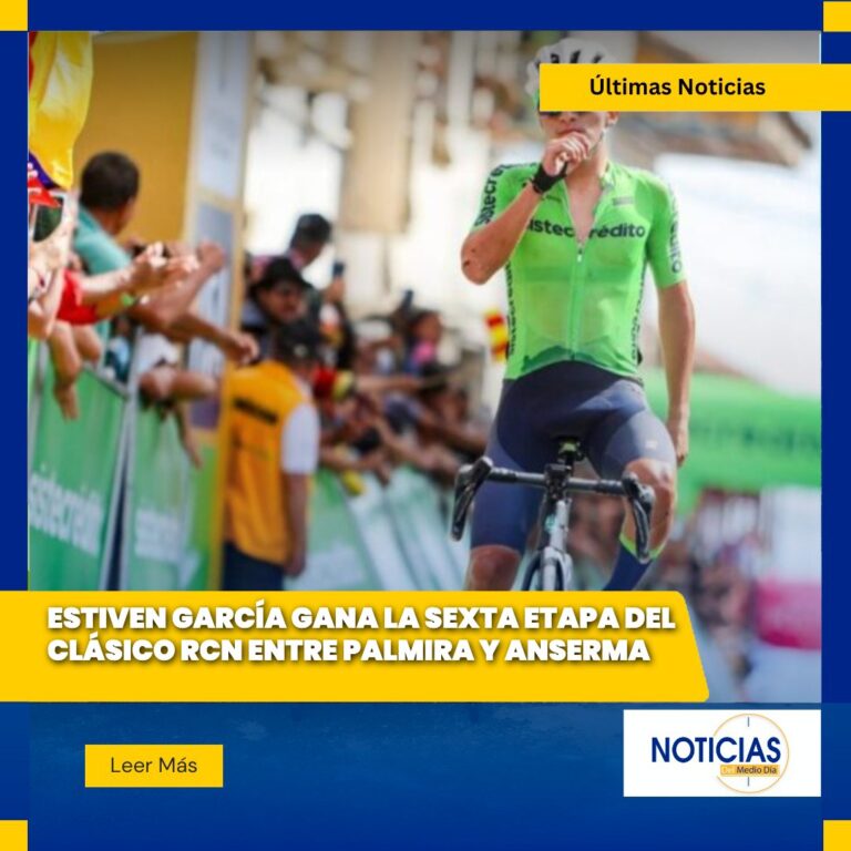 Estiven García gana la sexta etapa del Clásico RCN entre Palmira y Anserma